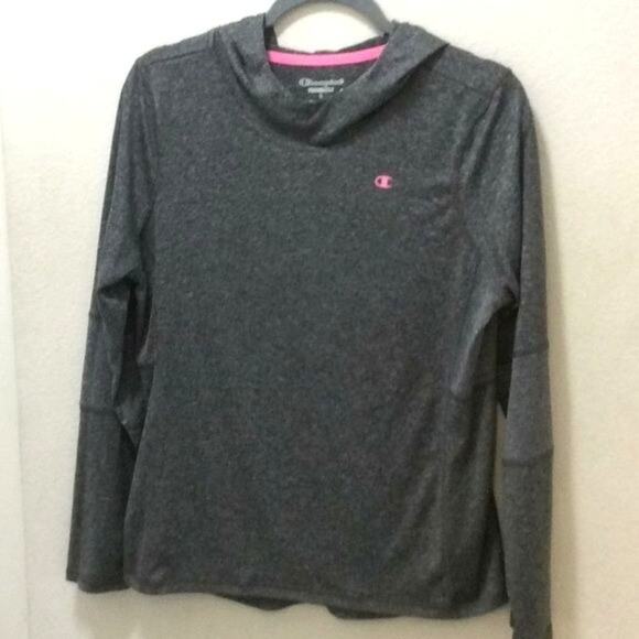 Champion Powertrain Women's Hoodie  Fabric-100% Polyester  Color-Gray- Size L - Picture 2 of 6